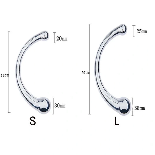 Elegant Ended Stainless Anal Steel Hook Double 5858 0721